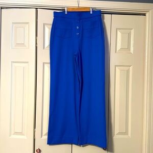 Halara High Waisted Button Multiple Pockets Straight Leg Casual Pants Large